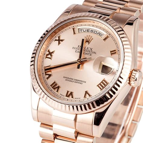 rolex presidential rose gold price mens|18k presidential rolex diamond bezel.